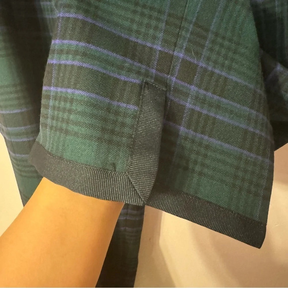 Talbots Plaid Ankle Pants Green Women Size  14W - Picture 4 of 8